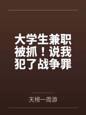 大学生兼职被抓!说我犯了战争罪