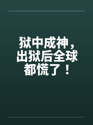 狱中成神，出狱后全球都慌了！