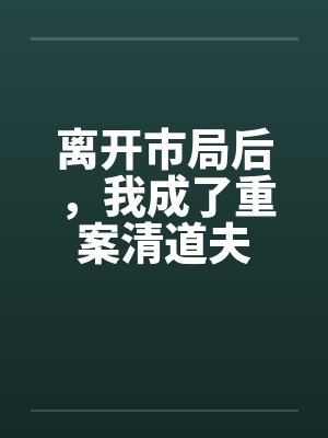 离开市局后，我成了重案清道夫