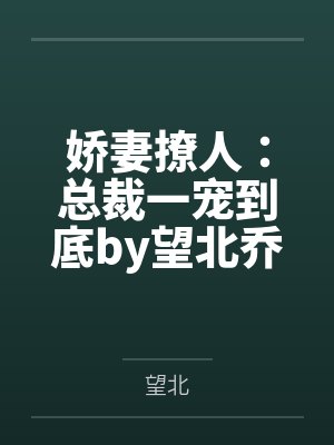 娇妻撩人：总裁一宠到底by望北乔诗语