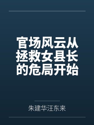 官场风云从拯救女县长的危局开始