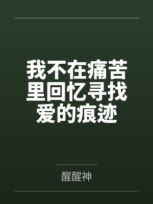 我不在痛苦里回忆寻找爱的痕迹