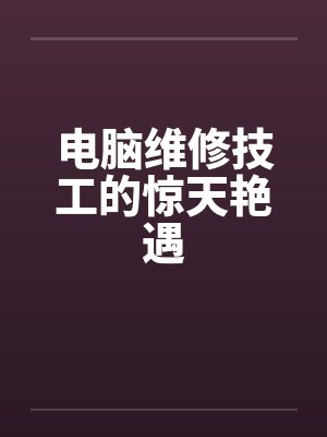 电脑维修技工的惊天艳遇