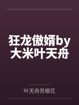 狂龙傲婿by大米叶天舟