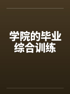 学院的毕业综合训练
