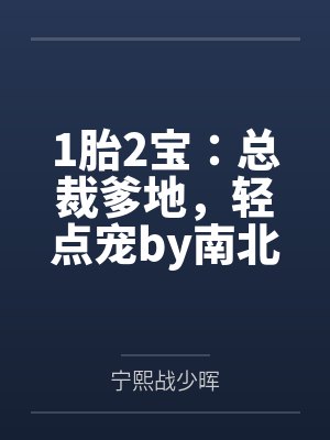 1胎2宝：总裁爹地，轻点宠by南北宁熙