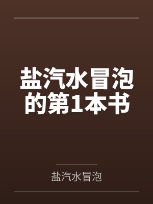 盐汽水冒泡的第1本书