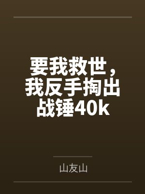 要我救世，我反手掏出战锤40k